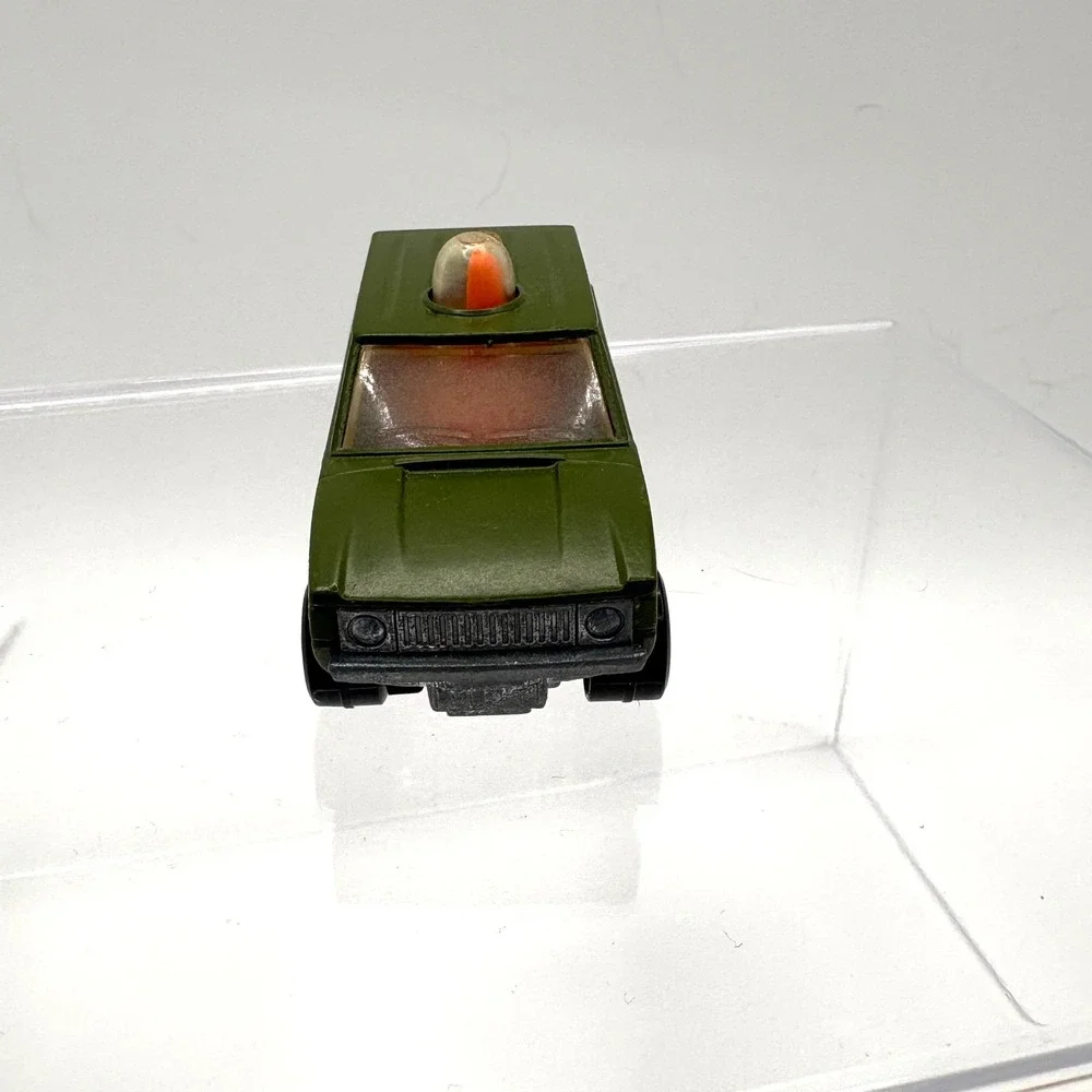Matchbox Rolamatics No 20 Police Patrol Military Ambulance Olive Green 1975 UK